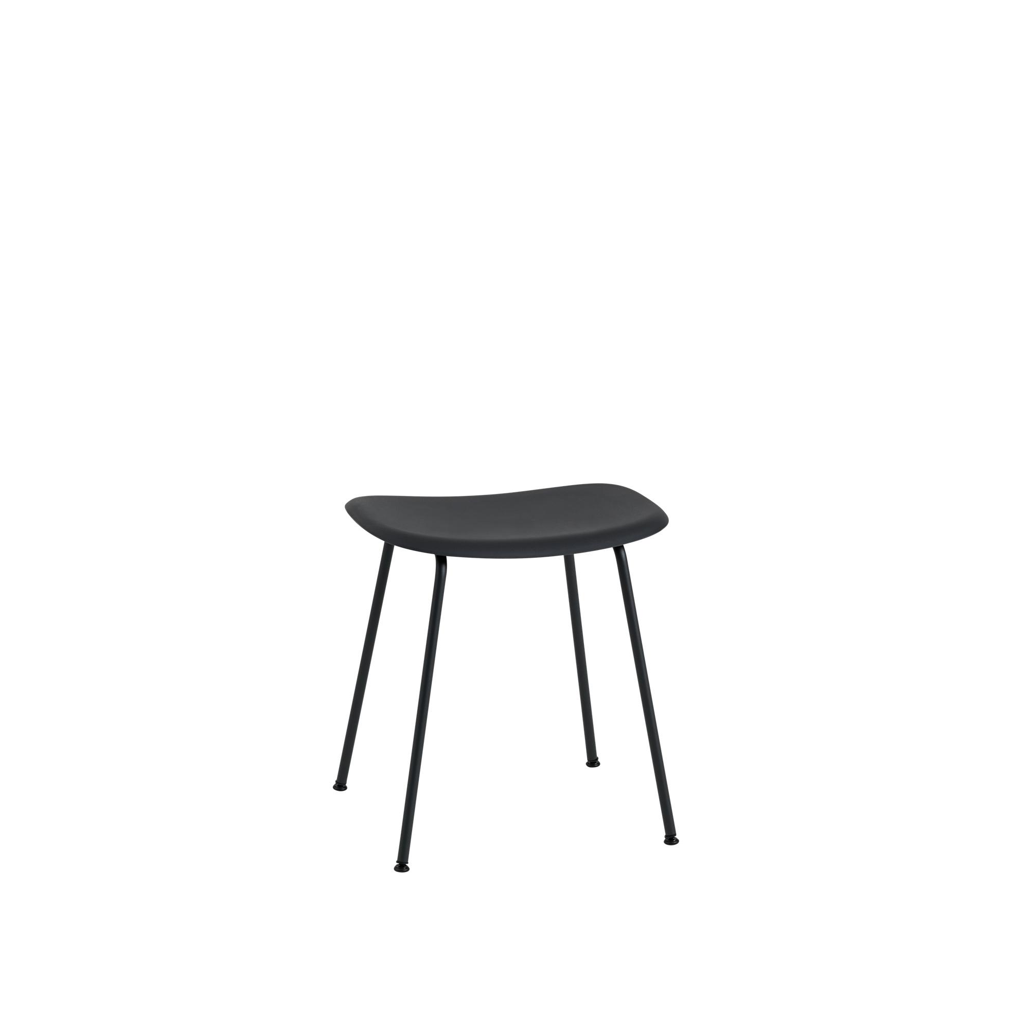 Muuto Fiber Stool w. Tube Base Black