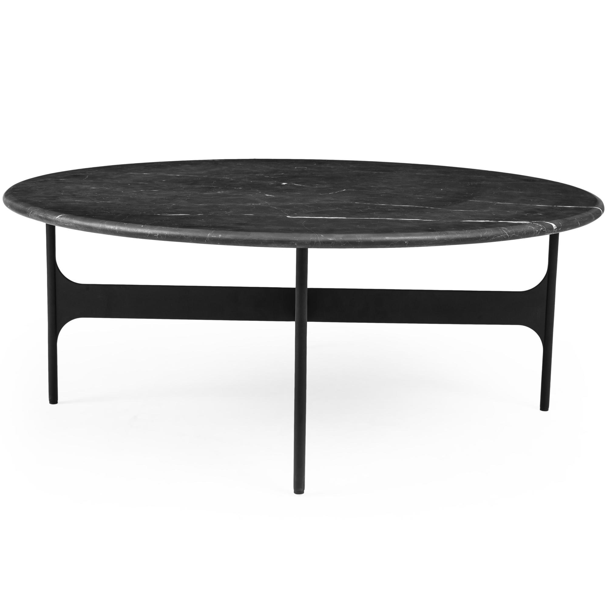 Wendelbo Floema Soffbord Ø85 Svart Nero Marquina Marmor