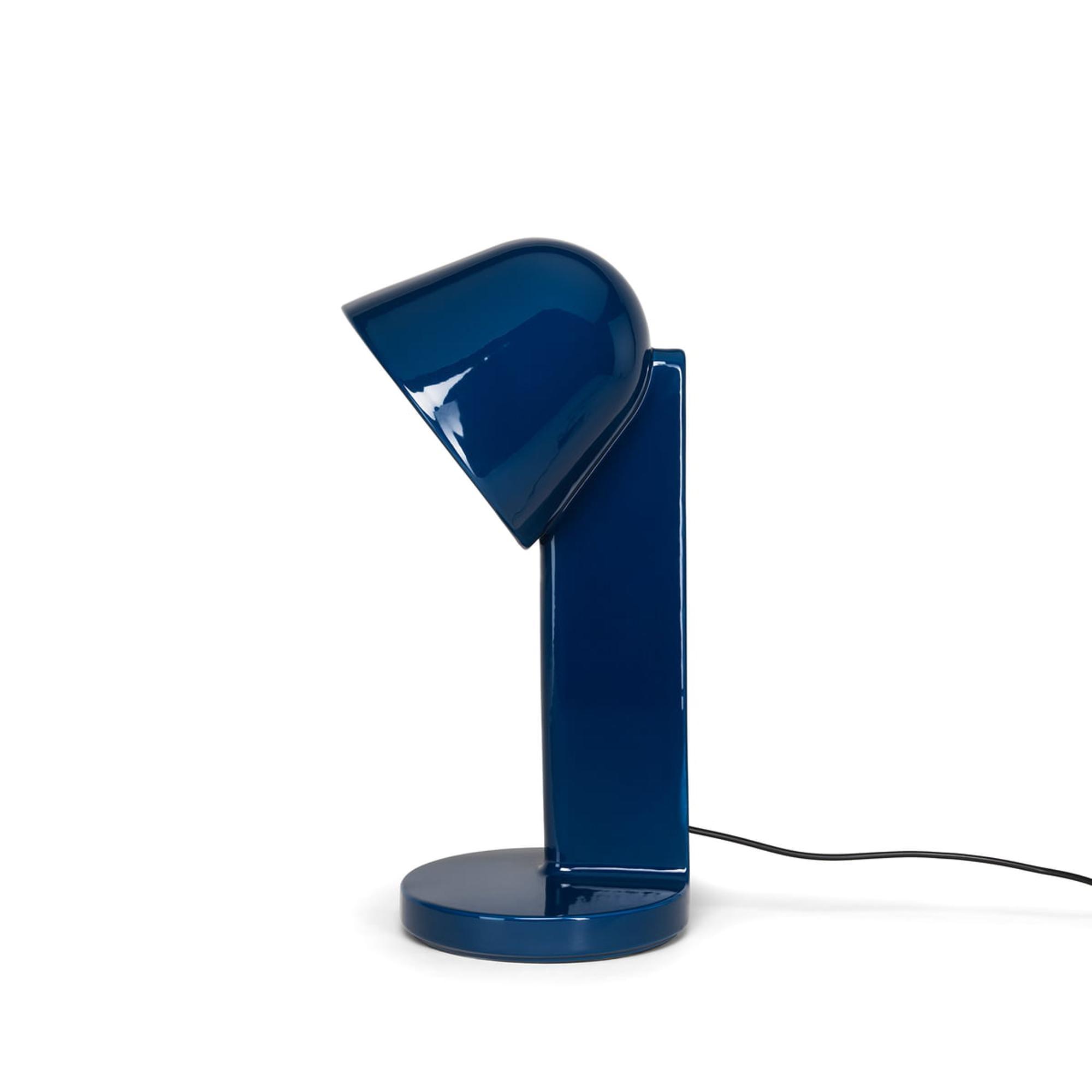 Flos Céramique Down Table Lamp Navy Blue