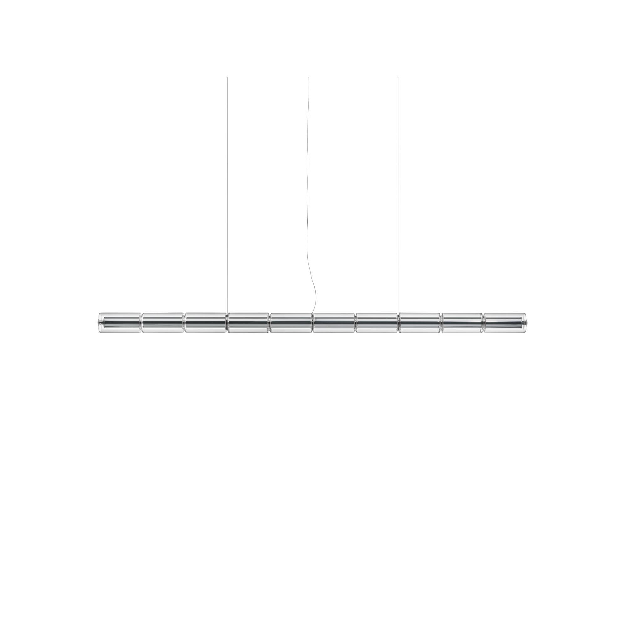 Flos Luce Cilindrica S2 Lámpara colgante Transparente