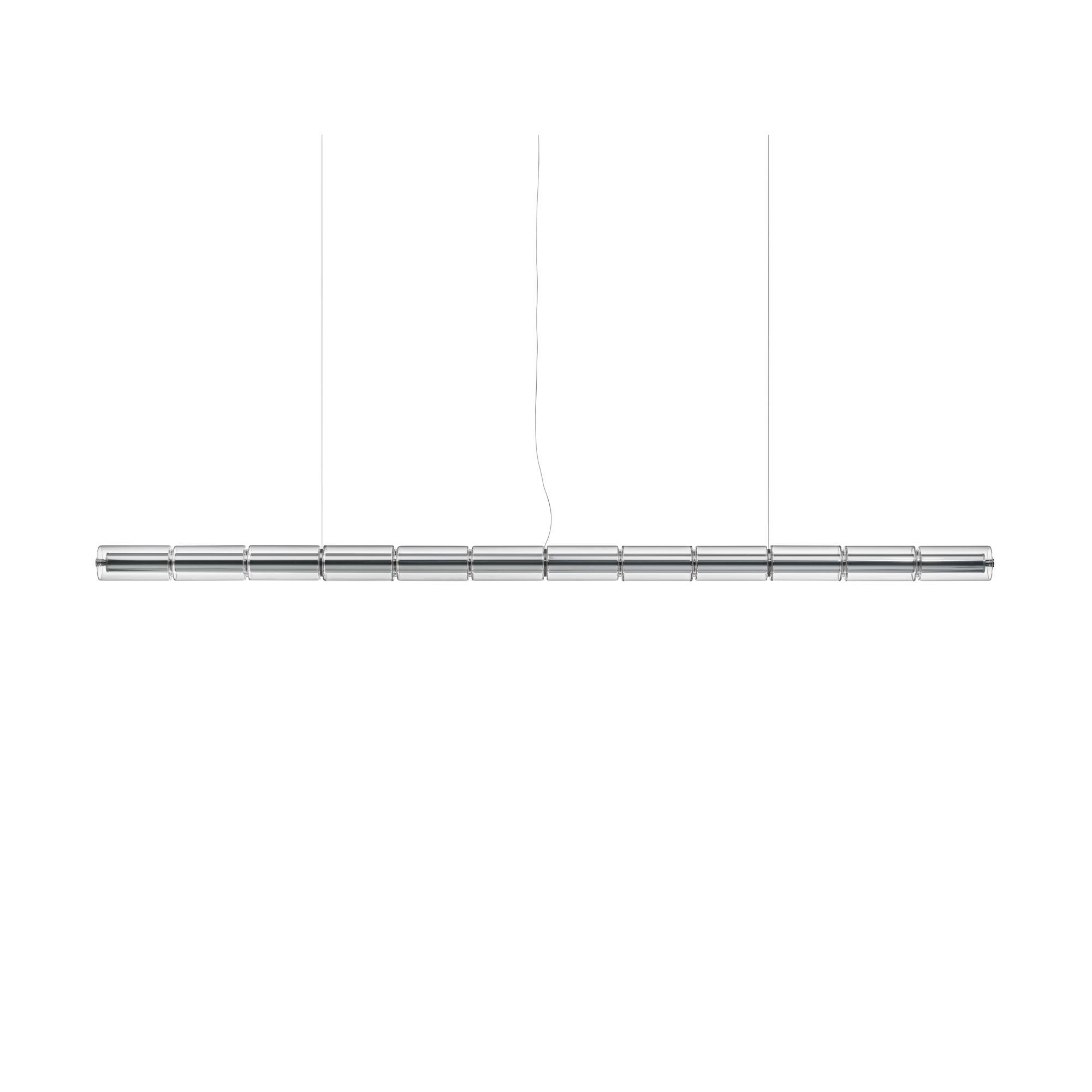 Flos Luce Cilindrica S3 Lámpara colgante Transparente