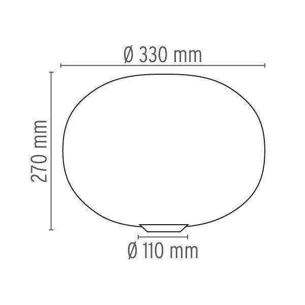 Flos Glo-Ball Basic 1 Stregtegning