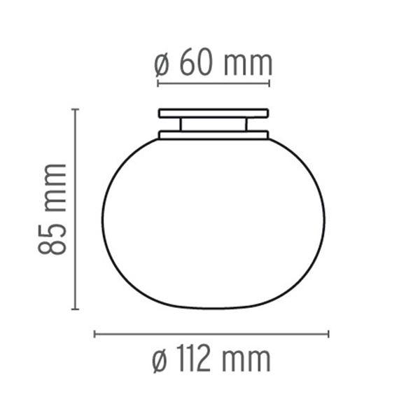 Flos Glo-Ball mini C/W Stregtegning