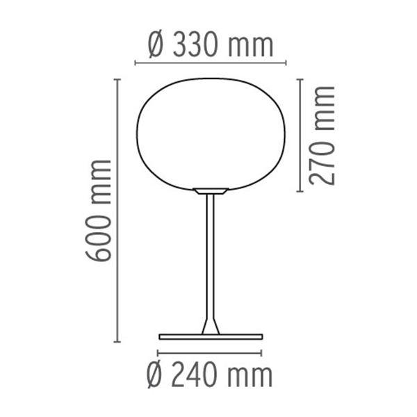 Flos Glo-Ball T1 Stregtegning