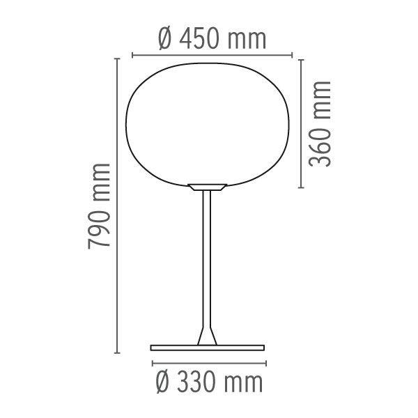 Flos Glo-Ball T2 Stregtegning