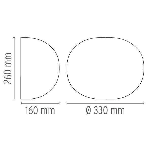 Flos Glo-Ball W Stregtegning