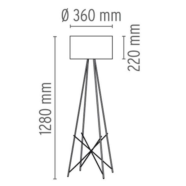 Flos Ray F1 Stregtegning