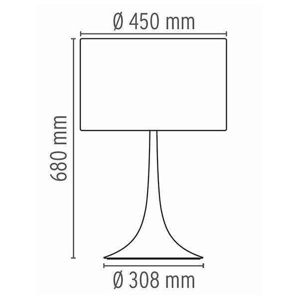 Flos Spun Light T2 Bordlampe Sort