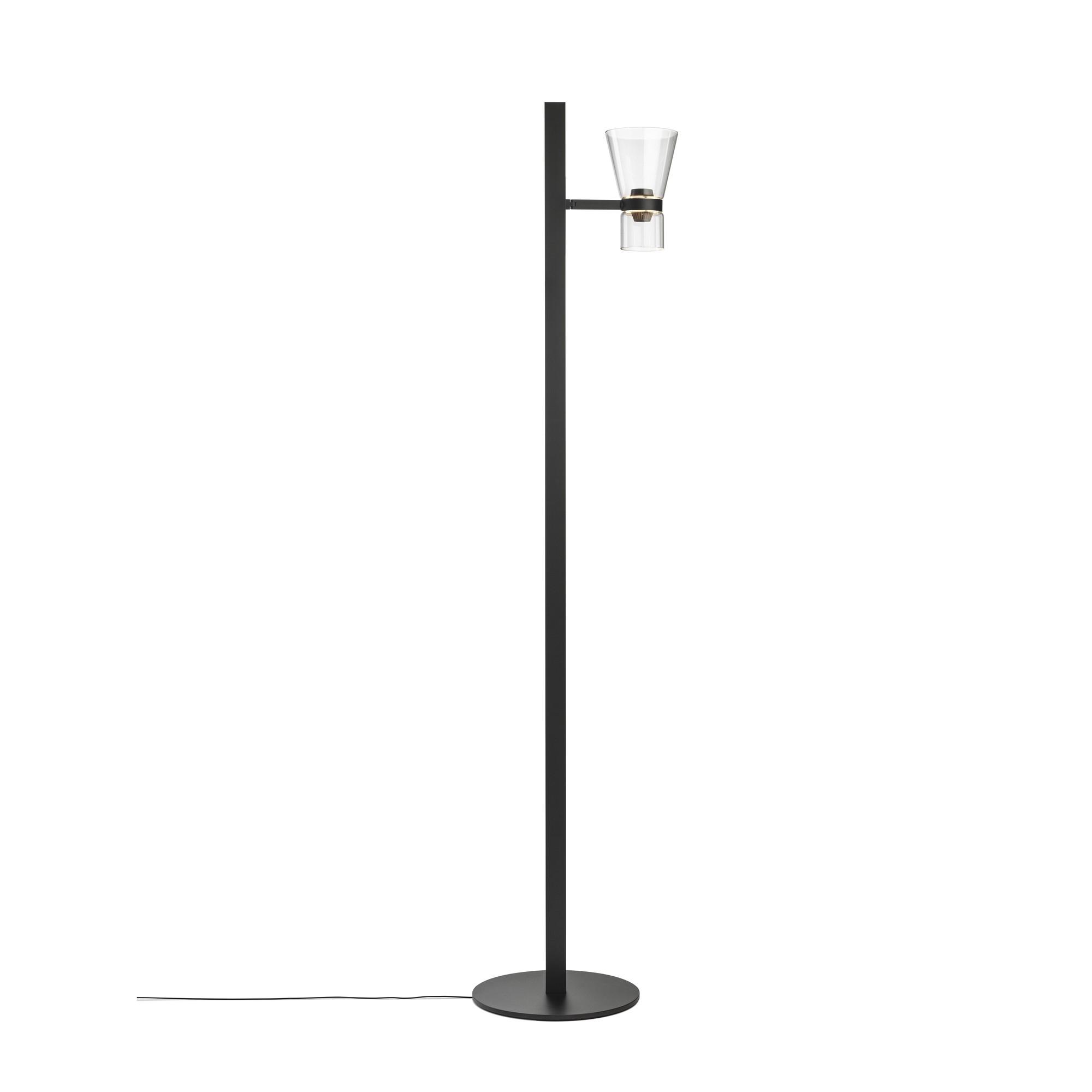Flos Nocturne F1 Kegel- Stehlampe Schwarz