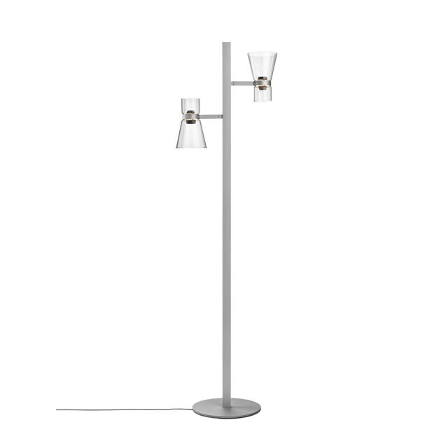 Flos Nocturne F2 Cone Golvlampa Silver