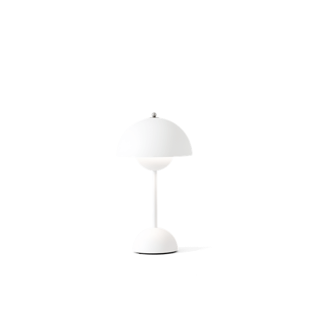 &Tradition Flowerpot VP9 Draagbare Lamp Mat Wit