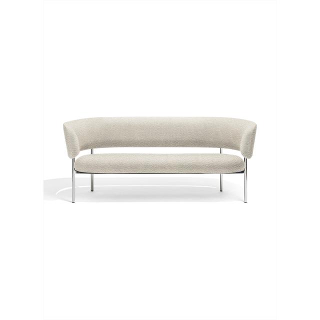 Møbel Copenhagen Font Sofa Beige Boucle Elle 0200/poleret Stål Stel