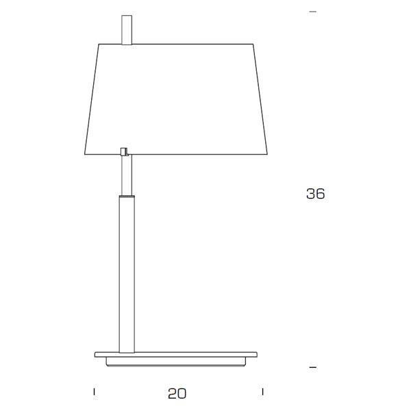 FontanaArte Passion Liten Bordslampa Skiss
