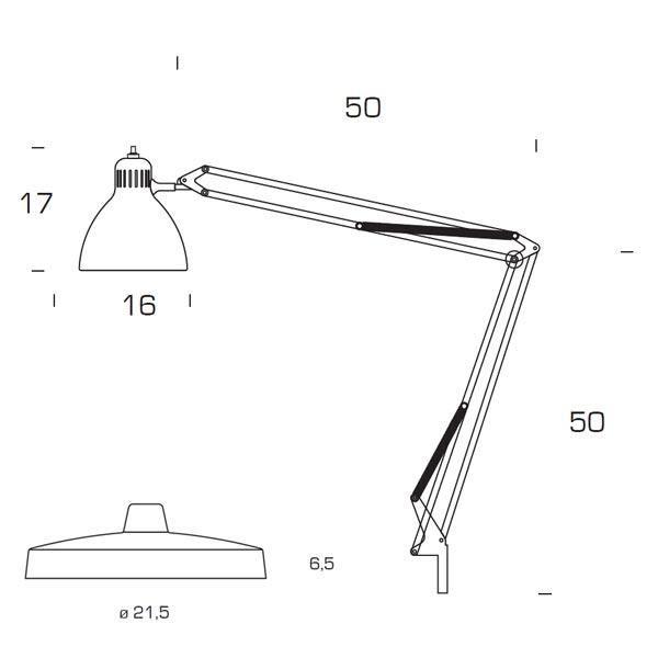 FontanaArte Naska 1 Bordslampa Skiss
