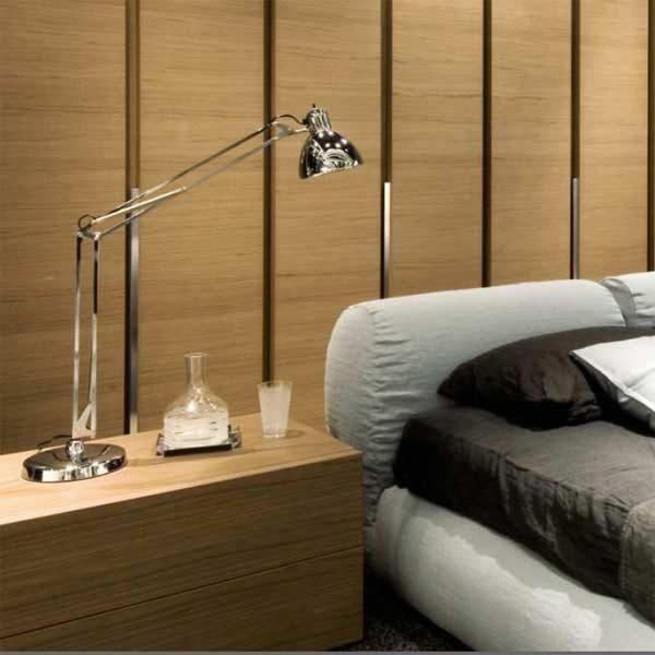 FontanaArte Naska 1 Bordlampe Krom
