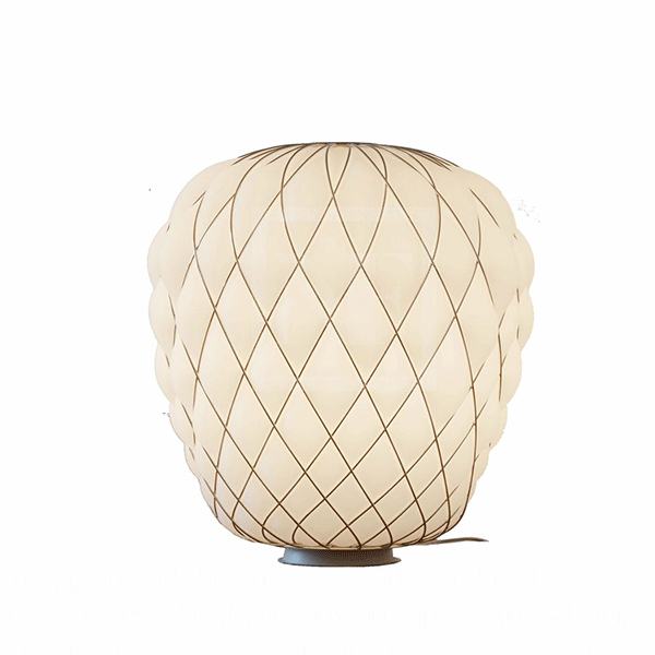 FontanaArte Pinecone Lámpara de Mesa Vidrio Blanco