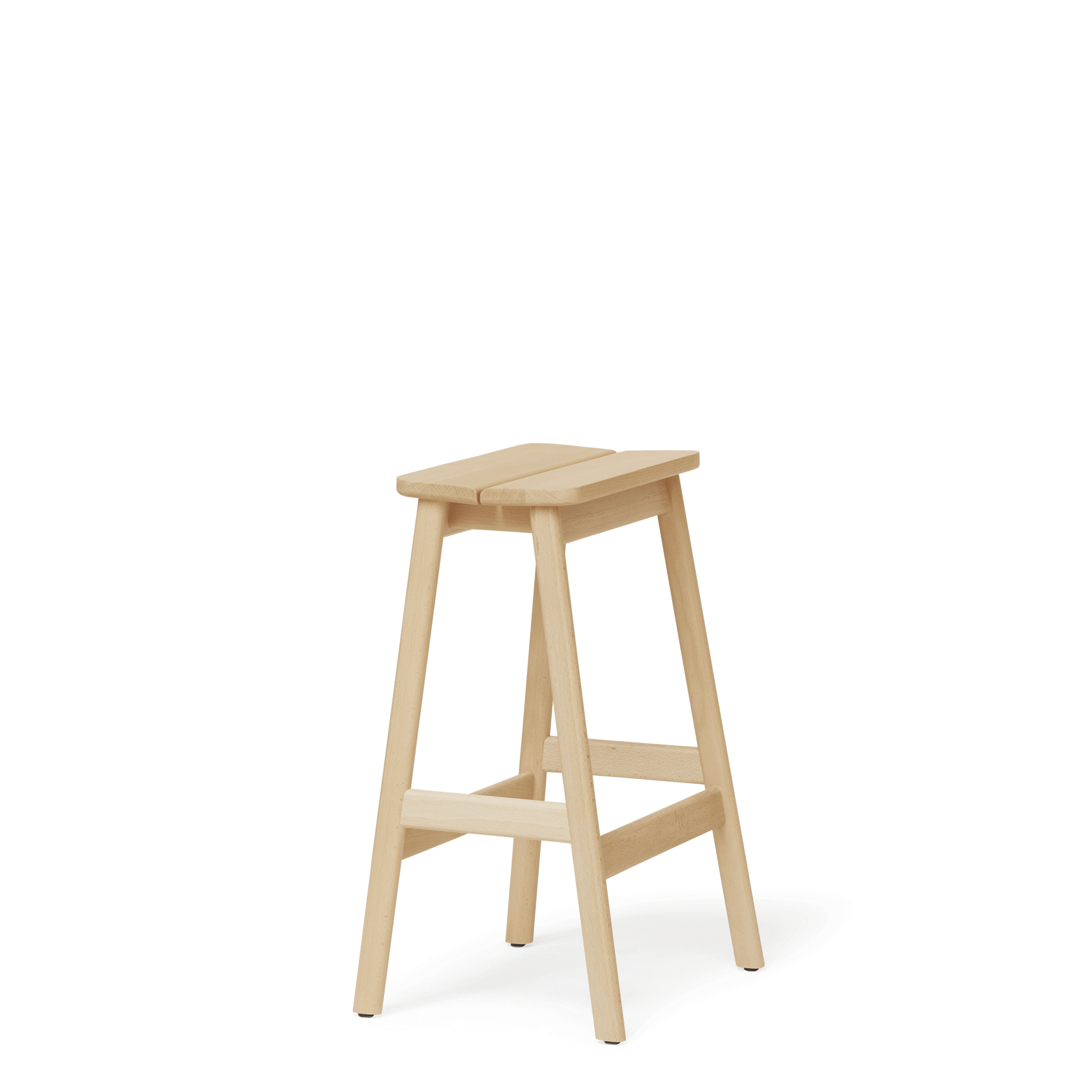 Form & Refine Angle Standard Bar Stool 65 Beech