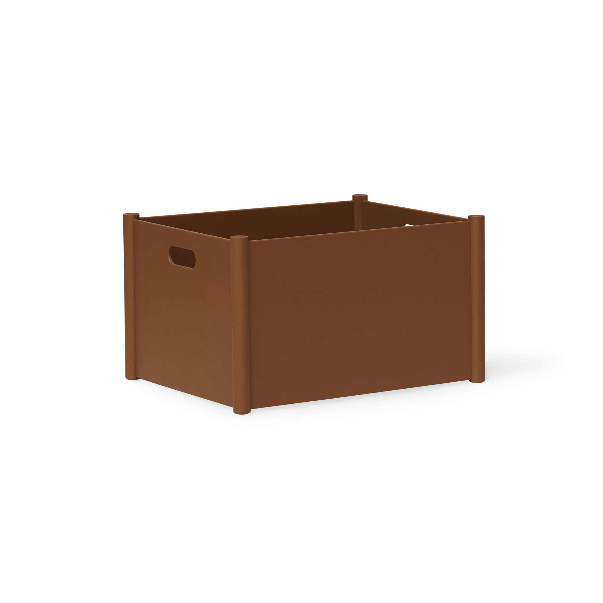 Form & Refine Pillar Storage Box Large Clay Brown