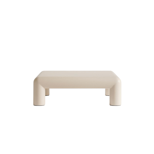 FORMARKIVET Cubio Sofabord 110x110 Semi-Gloss Light Beige