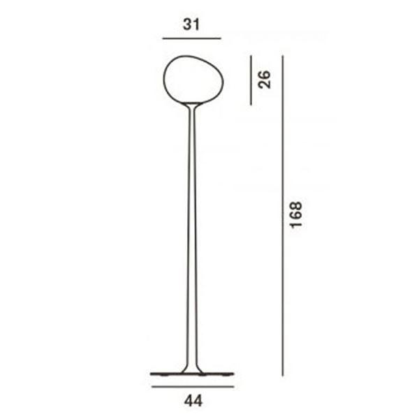 Foscarini Gregg Gulvlampe Lille Stregtegning