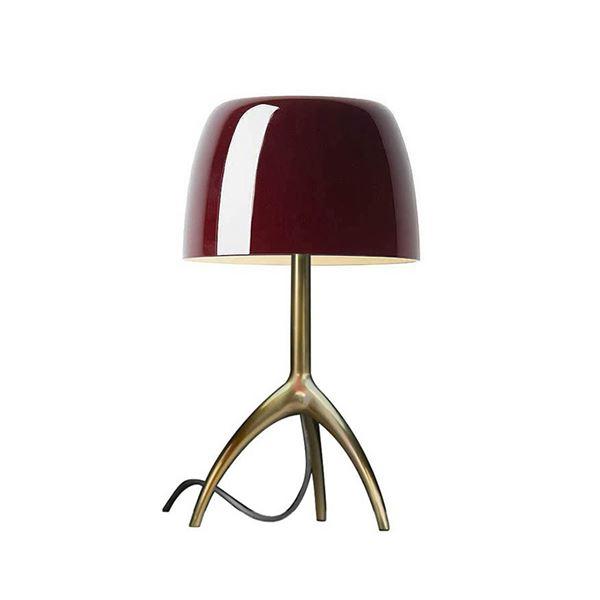 Foscarini Lumiere Table Lamp Piccola Cherry Champagne with Dimmer