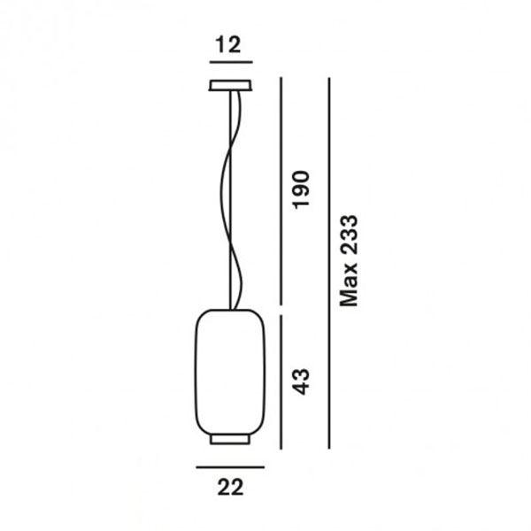 Foscarini Chouchin Stregtegning