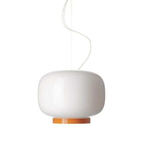 Foscarini Chouchin Reverse Pendant White & Orange