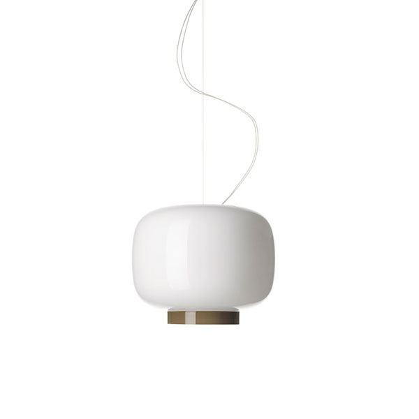 Foscarini Chouchin Reverse Lampadario Bianco E Grigio