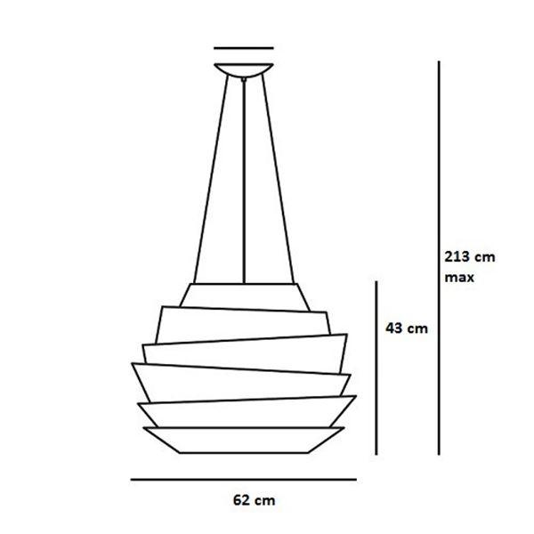 Foscarini Le Soleil Pendel Stregtegning