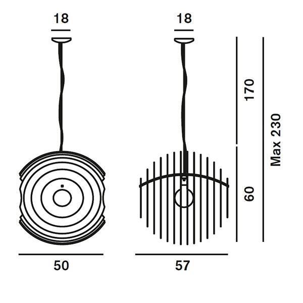 Foscarini Supernova Pendel Aluminium