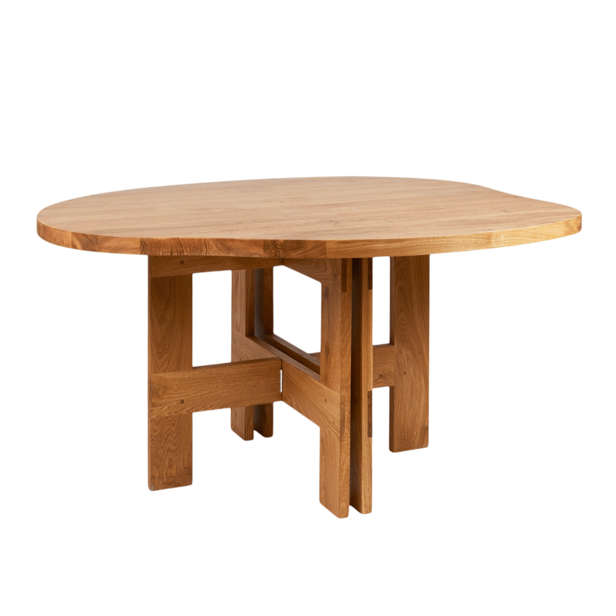 Stół Jadalny Frama Farmhouse Trestles z Naturalnego Dębu