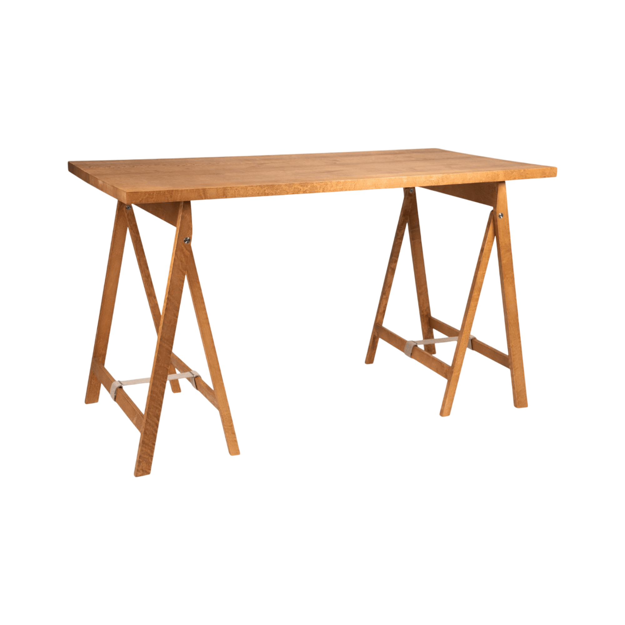 Table à Manger Pliante à Tréteaux Frama , Brun Chaud