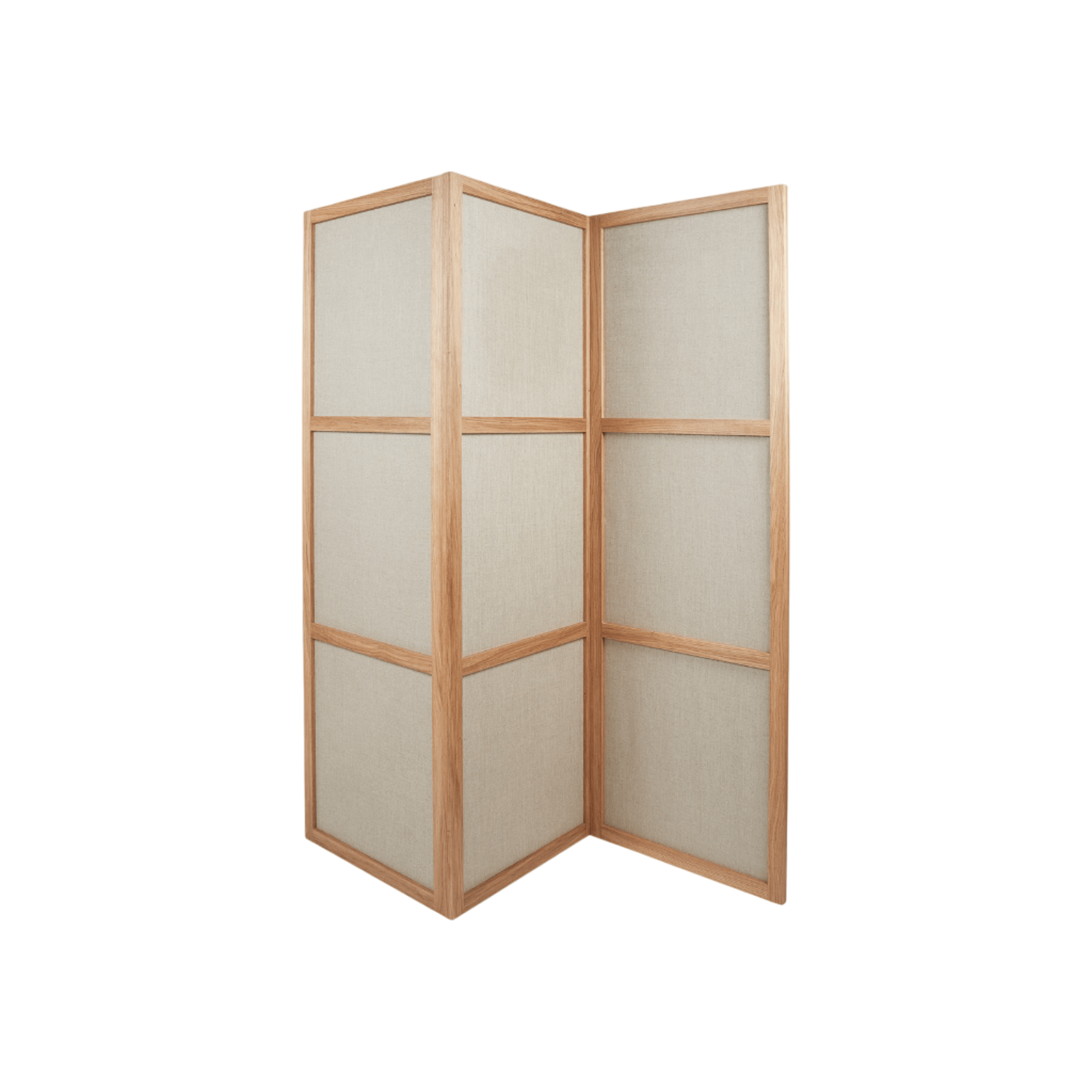 Frama Frame Drie Panelen Kamerverdeler Natuurlijk Eiken/Linnen