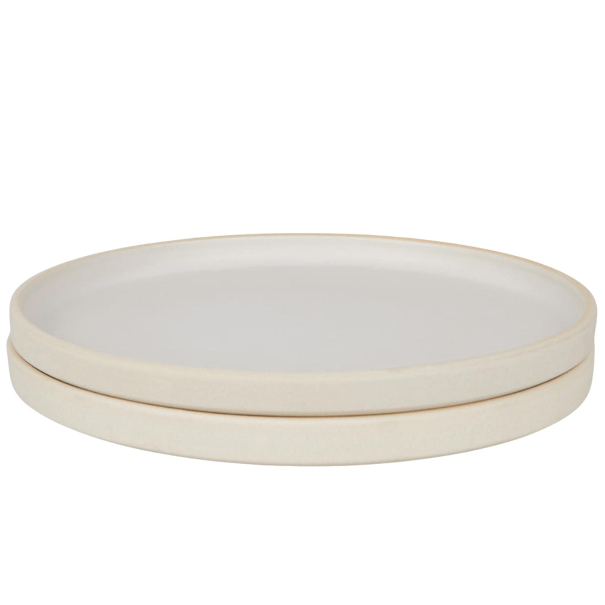 Lot de 2 Grand Assiettes en Céramique Frama Otto, Couleur Naturelle