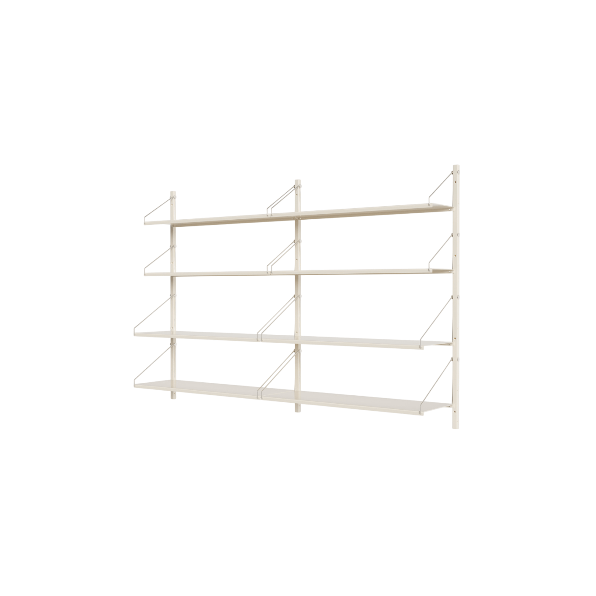 Libreria Frama Shelf A Doppia Sezione 108,4x80 Bianco Caldo