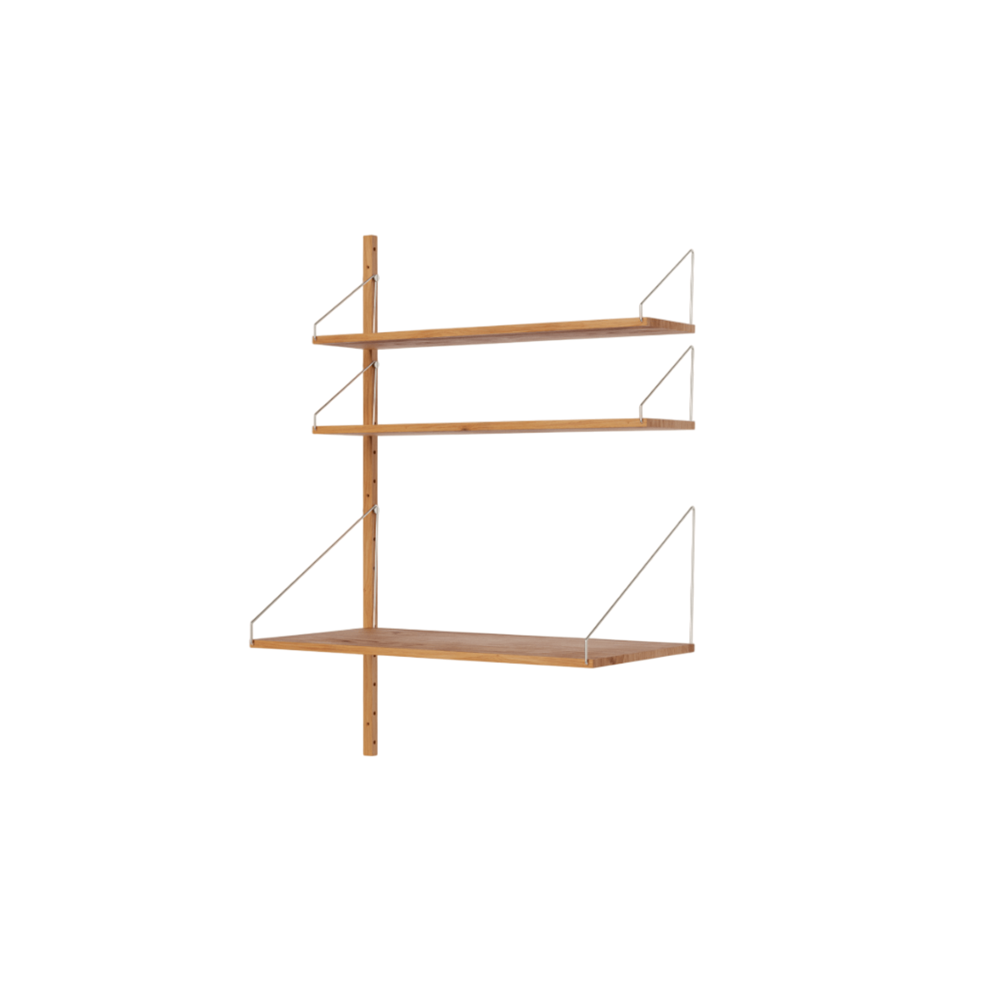 Frama Shelf Library Add-On Desk Section Shelf 114.8x80 Natural Oak