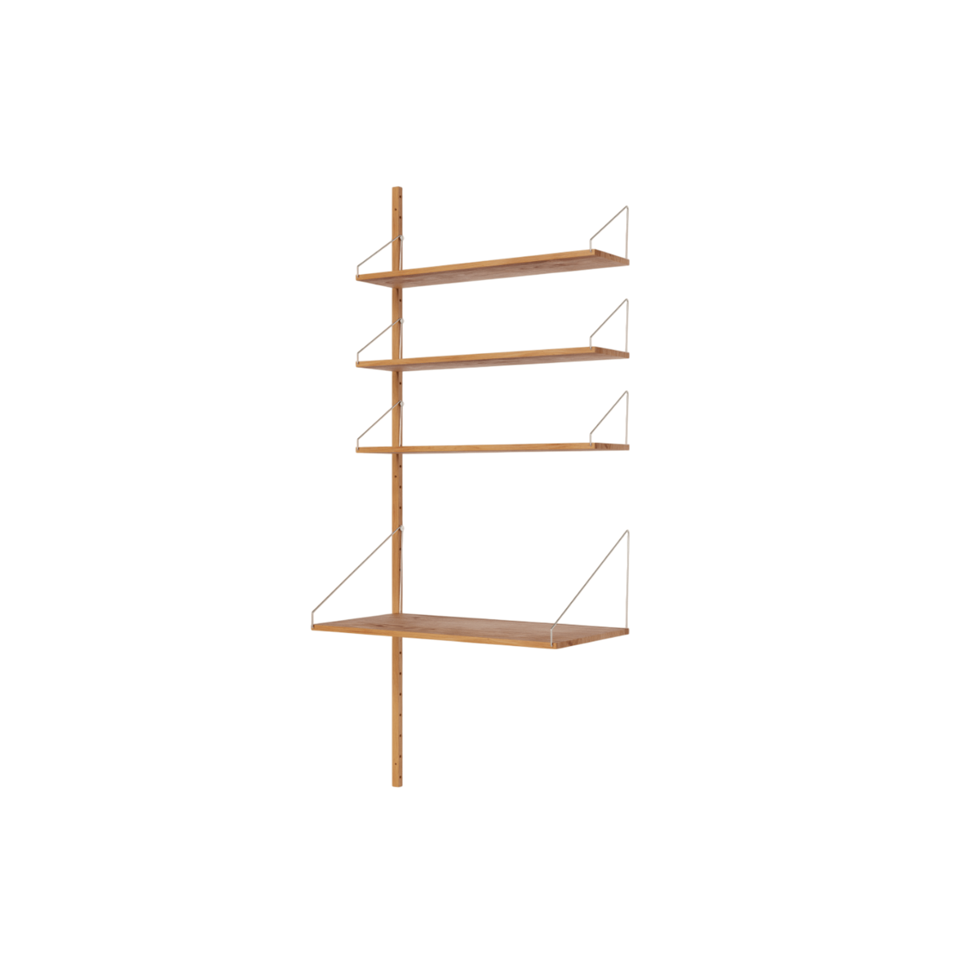 Frama Shelf Library Add-On Desk Section Hylde 185,2x80 Natural Eg