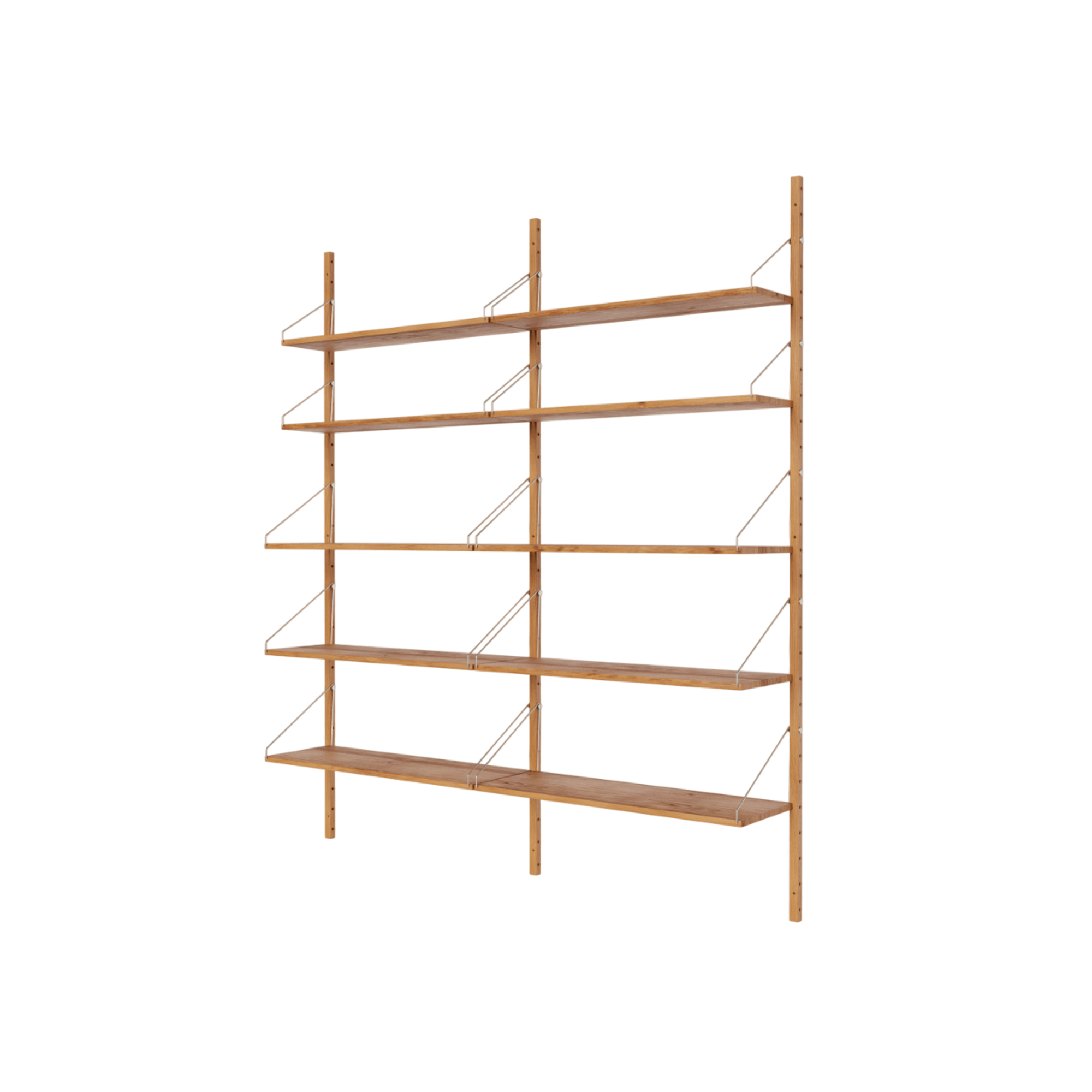 Frama Regal Bibliothek Doppel-Bücherregal 185,2 x 80 Natur Eiche