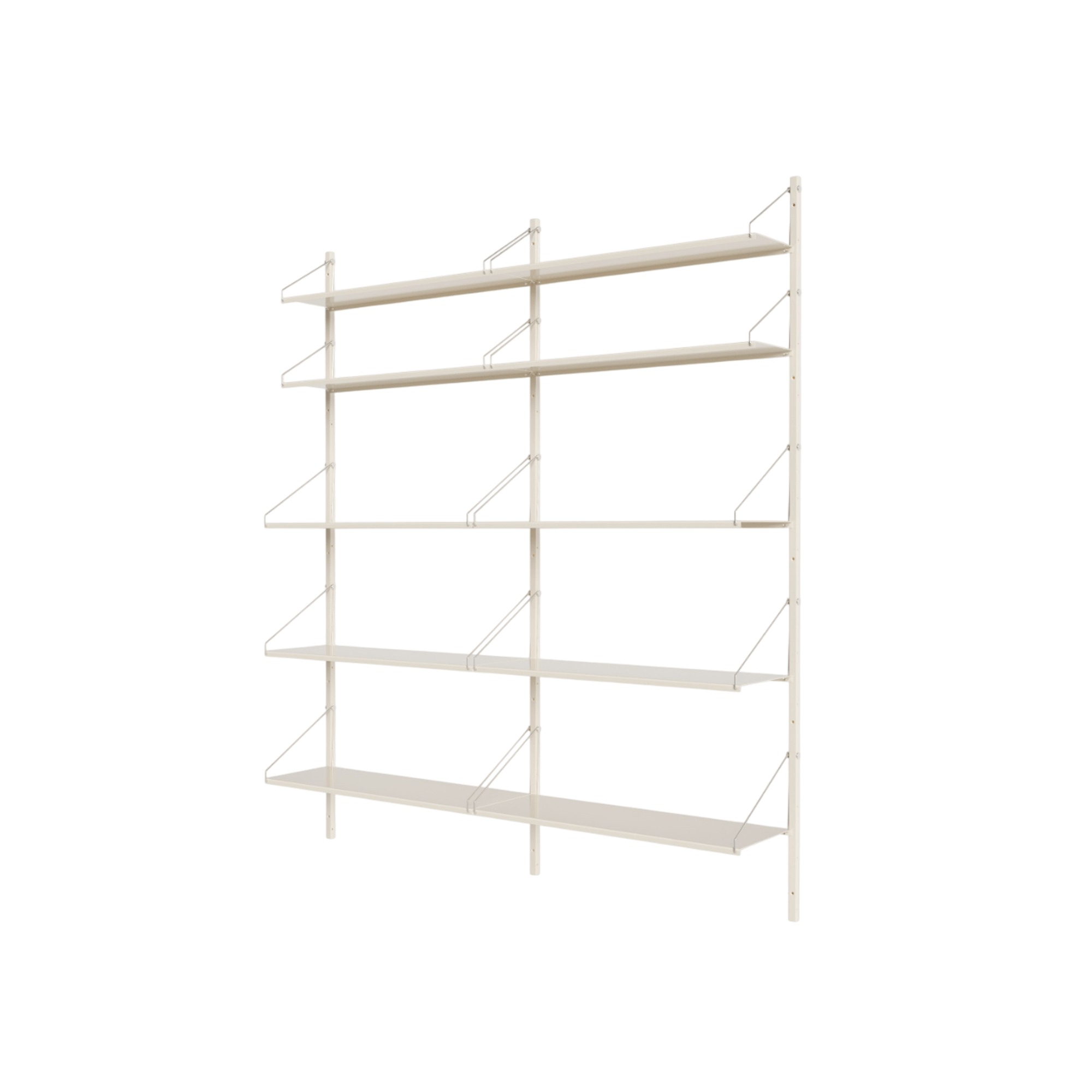 Frama Shelf Library Double Section Reol 185,2x80 Varm Hvid