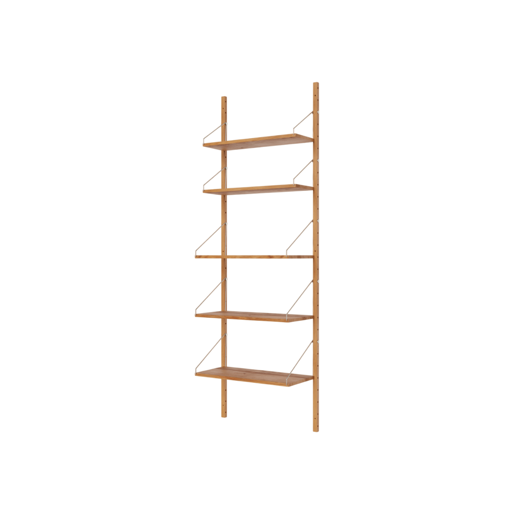 Frama Boekenkast met Één Sectie, 185,2 x 60 Cm, Natuurlijk Eiken