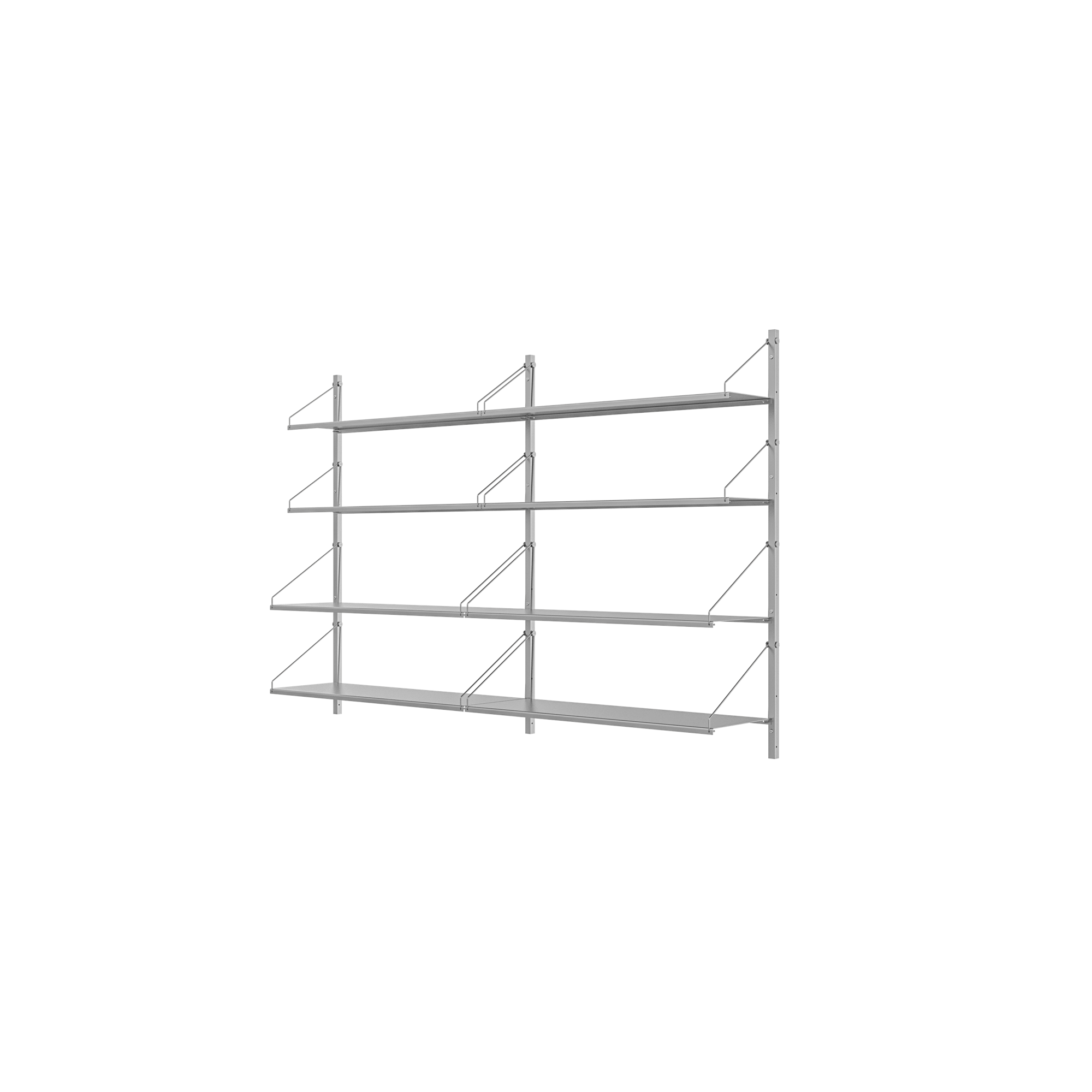 Frama Shelf Library -hyllystö, Kaksiosainen, 108,4x80, Ruostumaton Teräs
