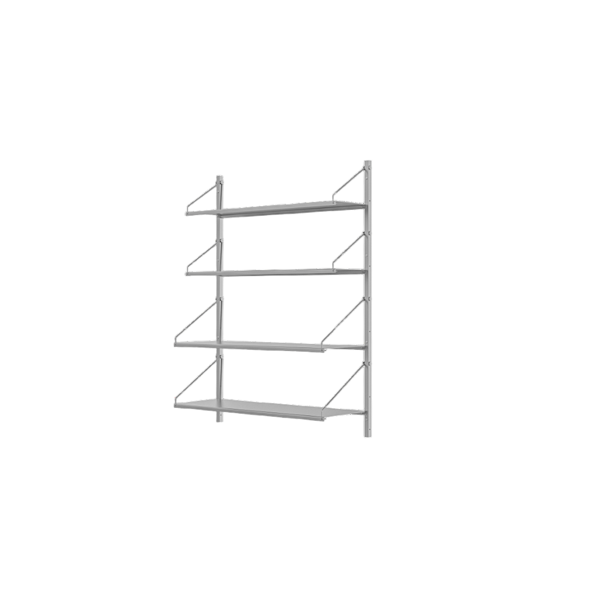 Frama Shelf Library Single Section Reol 108,4x80 Rustfri Stål