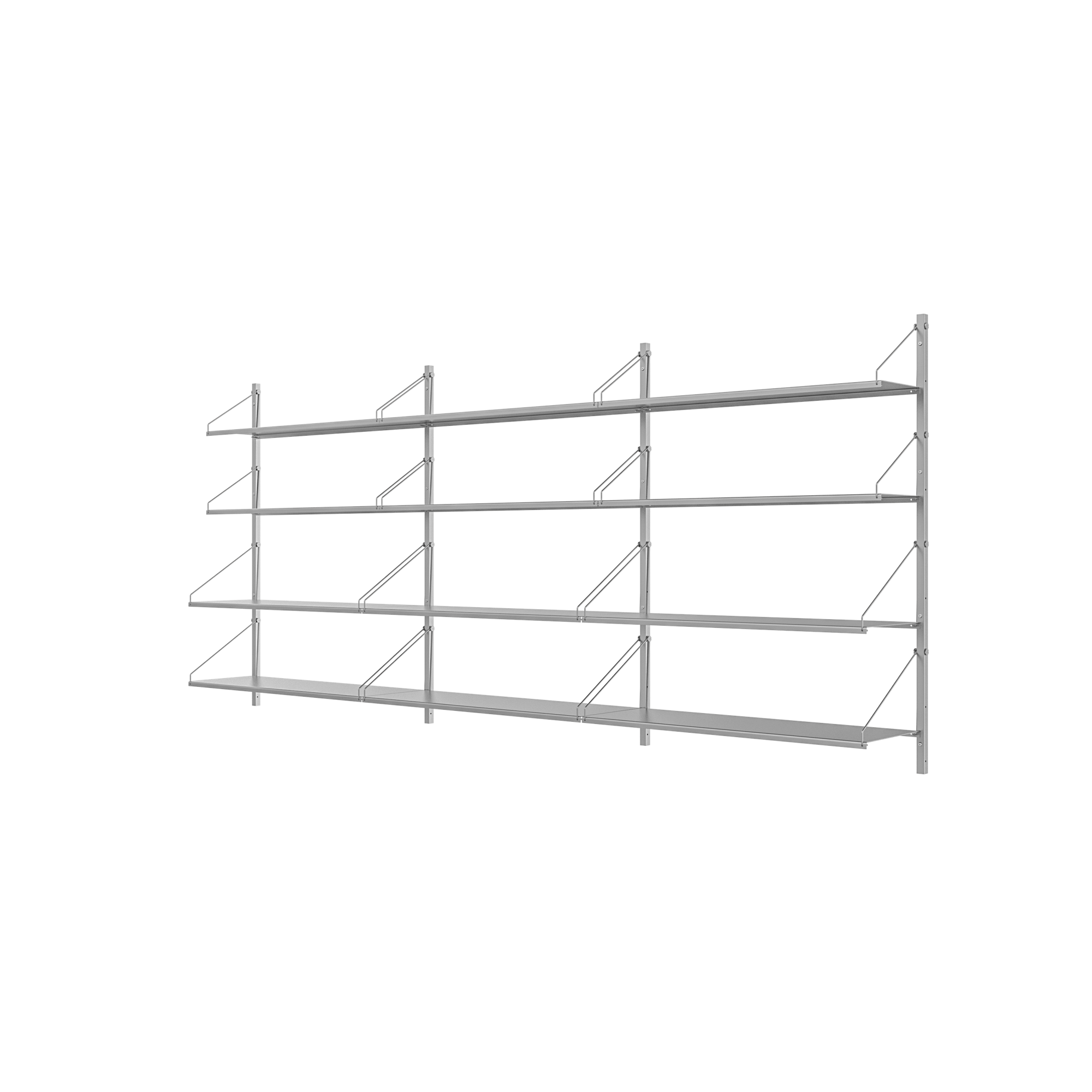 Frama Shelf Library Trippelsektionshyllenhet 108,4x80 Rostfritt Stål