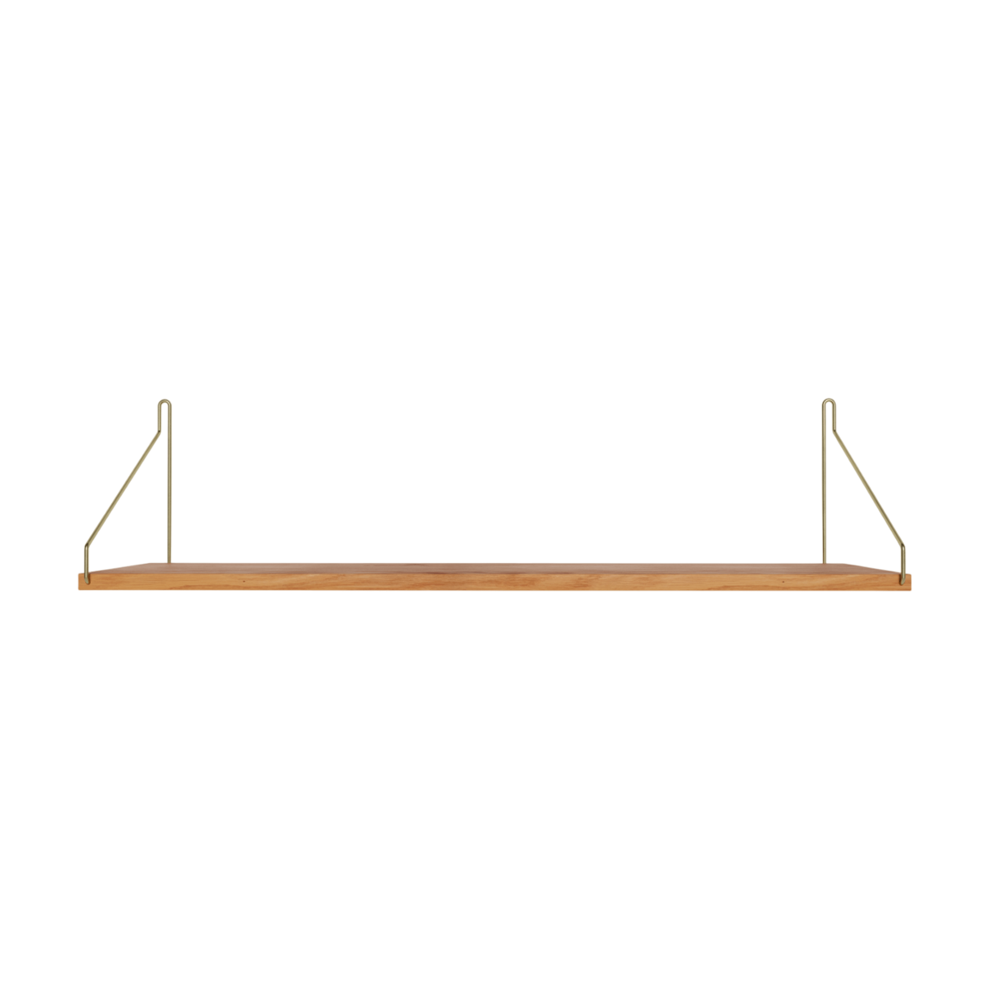 Étagère Simple Frama 20x80 Chêne Huilé/ Laiton