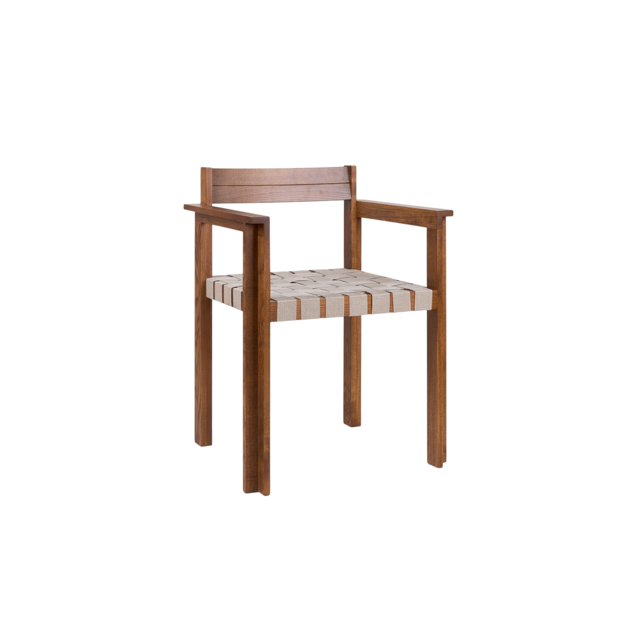Frama Symmetry Dining Chair With Armrest Honey Ash/Oat