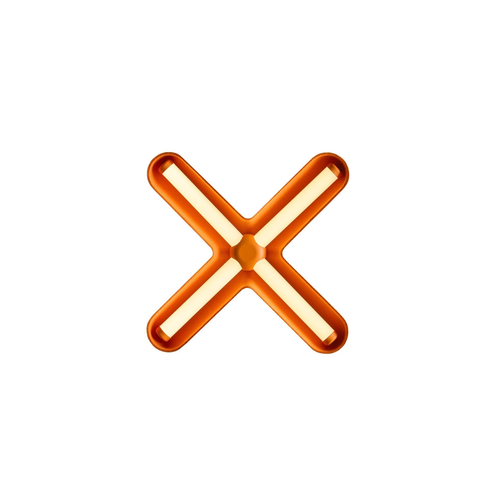 Loom Design Fuzz Wall lamp Black/ Orange