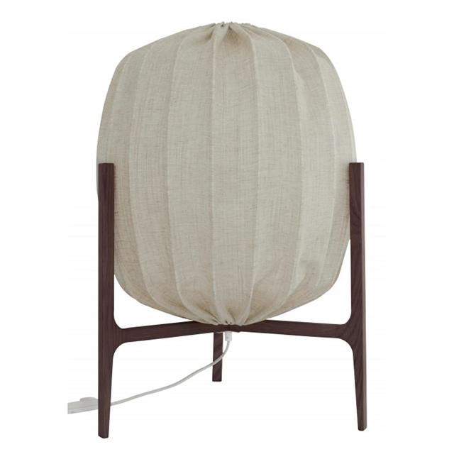 Watt & Veke Prisma 48 Golvlampa Mörk Ask/Naturfärgad