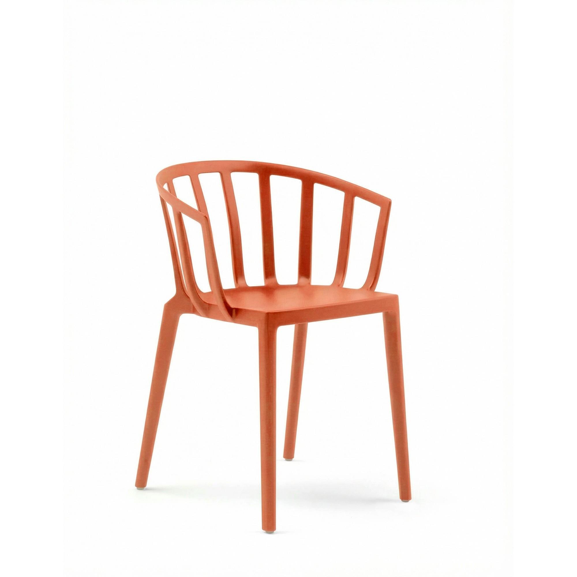 Silla de comedor Kartell VENICE MAT color Naranja