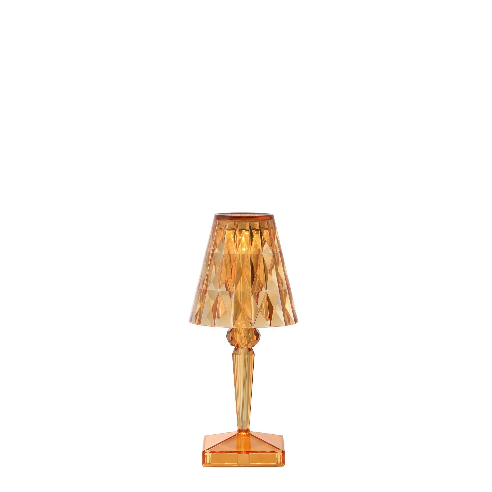 Kartell BATTERY Lampa przenośna pastelowa Pomarańczowy