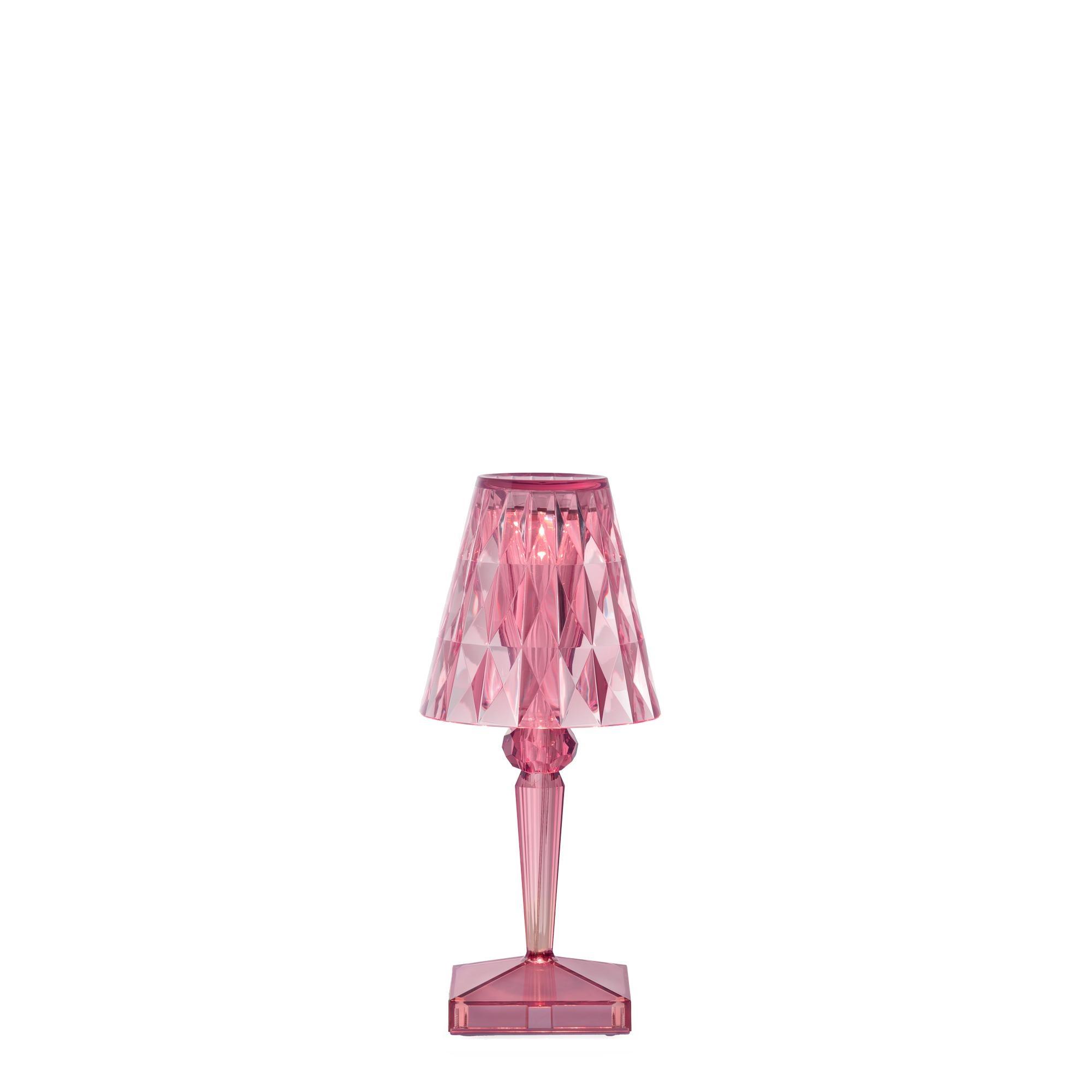 Kartell BATTERY Lampa przenośna pastelowy Różowy